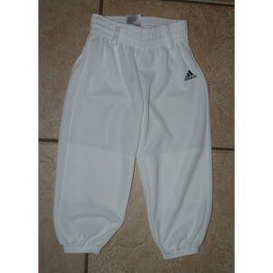 ADIDAS AEROREADY Unisex Child Sz XXS White Athletic Tee Ball Baseball Pants